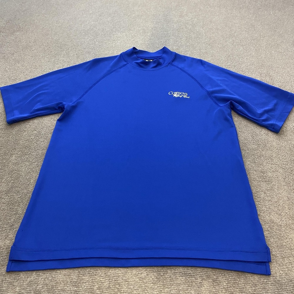Under Armour Shirt Mens Medium Blue Golf Dallas Cowboys Club Logo‎ Performance